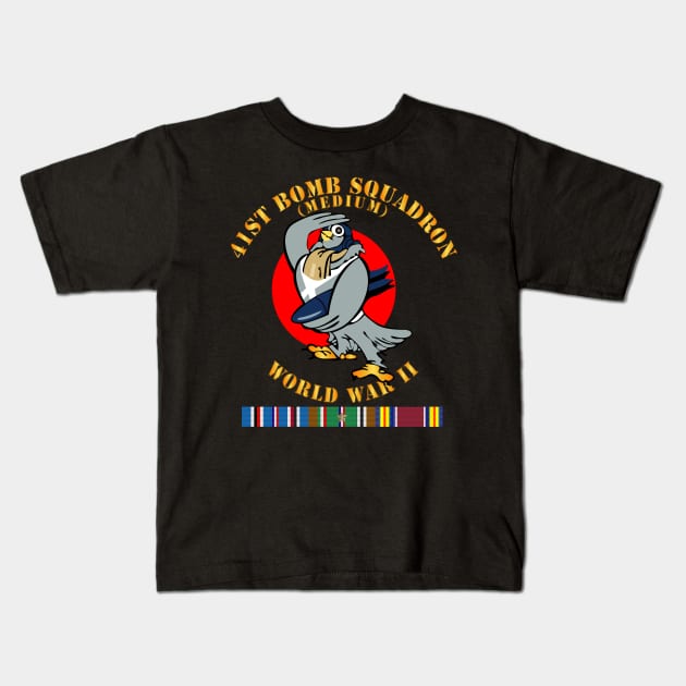 41st Bombardment Squadron - WWII w EUR SVC Kids T-Shirt by twix123844